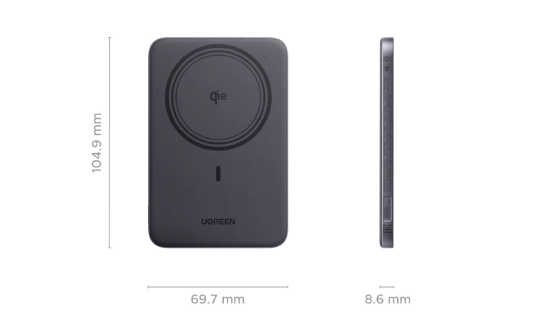 Thông số kích thước pin UGREEN