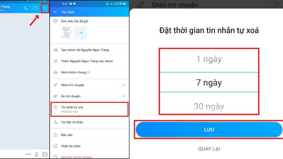 Xóa tin nhắn nhạy cảm