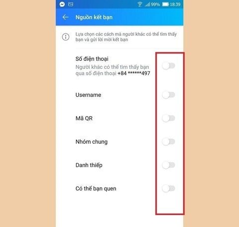 Quản lý nguồn kết bạn trên Zalo