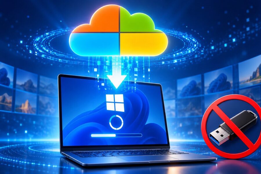 Khôi phục Windows 11 trực tiếp từ đám mây với Cloud Rebuild — không cần USB