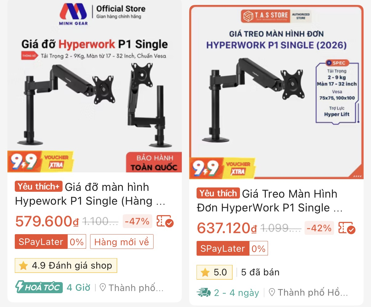 Trải nghiệm arm màn hình giá chỉ 600.000 đồng - Ảnh 2.